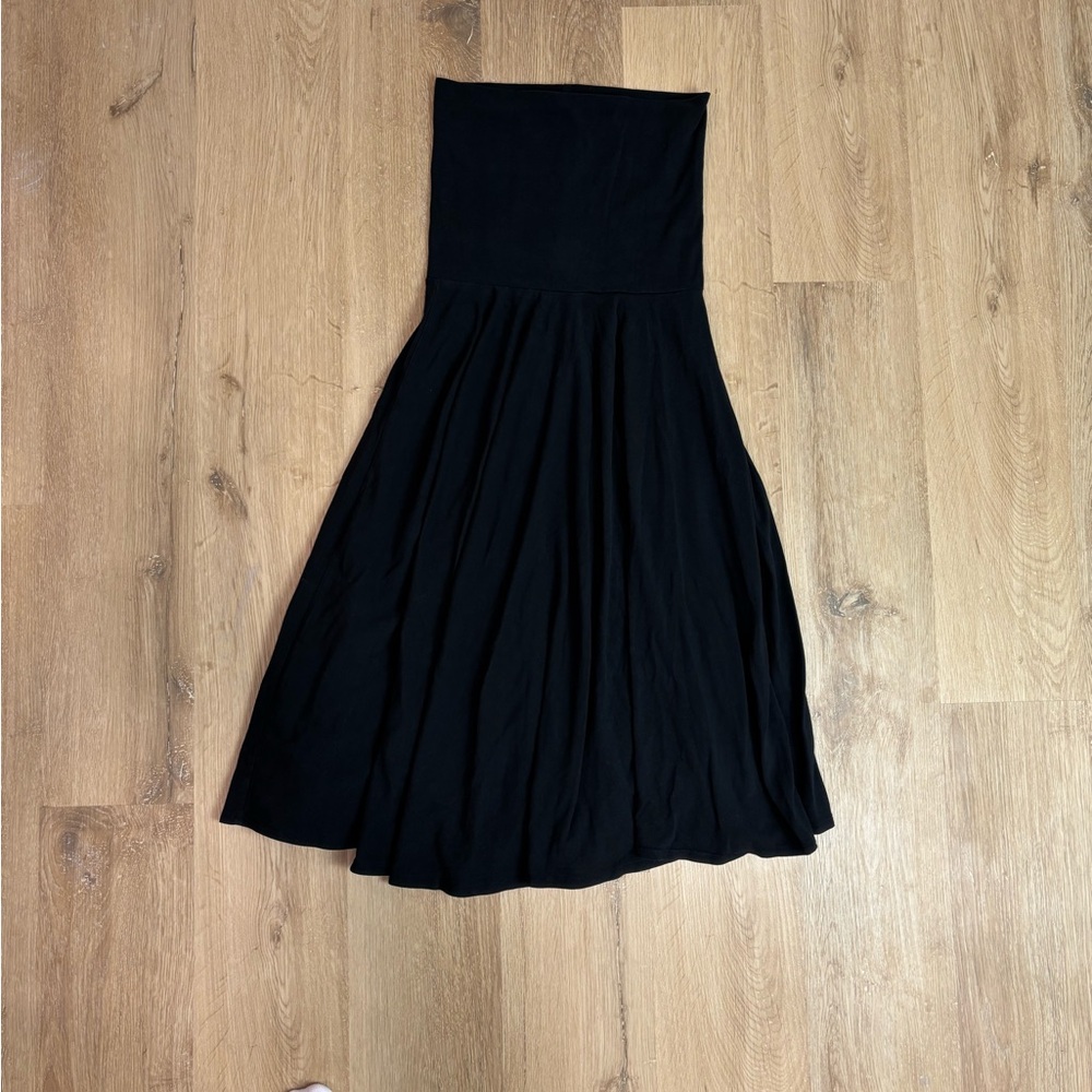 J. Crew Black Strapless Dress Small